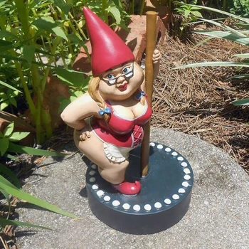 Seksualus, Juokingas Sodo Gnome Apdailos Animacinių Filmų Sodo Dekoro Nykštukas Dervos Betrunkene Gartenzwerge Sveiki Gnome Statula Dropshipping