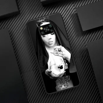 Sesuo Stiliaus Vienuolė, Seksuali Mergina, Telefono dėklas Dangtelio Korpuso Xiaomi Mi A2 A3 8 9 SE 9T 10 10T Pro Lite Ultra Poco X3 black Tpu Apvalkalas