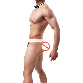 Sexy Diržas Micro Bikini G-String Vyrų Maišelis Minkštas Kelnaitės T Nugaros Apatiniai