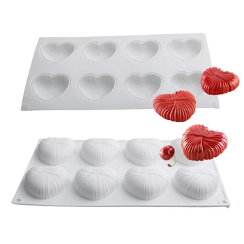 SHENHONG Valentino Diena Širdies Formos Putėsius Silikono Formų Torto Formų Šalies Morkų Pyragai, bandelės, Bakeware Dekoravimo Kepimo Įrankiai