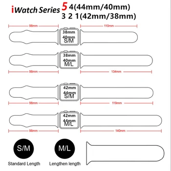 Silikono Dirželis Apple Watch band 44mm 40mm iwatch juosta 38mm 42mm