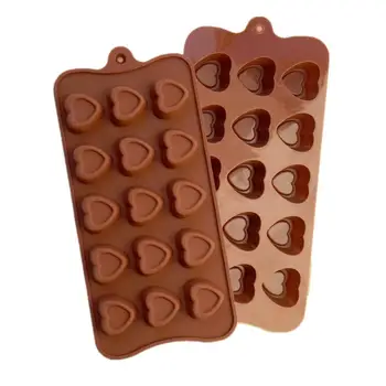 Silikono Mylinčios Širdies Šokolado Liejimo Formos Želė, Ledų Formos Tortas Pelėsių Bakeware D534