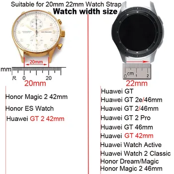 Smart Watchband Už Huawei Honor ES Magija 2 42mm Apyrankę Žiūrėti Dirželis 20mm Silikoninės Apyrankės Už Colmi P8 Plus Pro SE Juosta