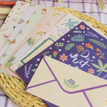 Smulkiai Gėlių Gyvūnų Raštas Padas Nustatyti Korėjos Kanceliarinės Prekės Vaikams Dovanų Paketas Laiškas Knyga+Paketų Rinkiniai, Rašomasis Popierius