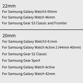 Sporto Silikono Riešo Dirželis Samsung Galaxy Žiūrėti Aktyvios 2 40/44mm Apyrankė Galaxy Pavarų Žiūrėti Juosta Watchband 20mm 22mm