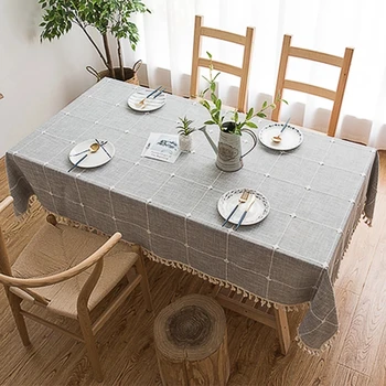 Staltiesė, medvilnės ir lino, be raukšlių ir išnyks-įrodymas, plaunamas siuvinėta staltiesė, kad gali būti naudojamas ant virtuvės stalo
