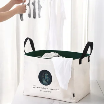 Sulankstomas drabužių krepšį drabužius krepšelį namų žaislų saugojimo krepšys net su dangčiu skalbykla, drabužių krepšelio
