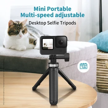 TELESIN GP-MNP-092-X Mini Selfie Stick Nešiojamų Aliuminio Lydinio Reguliuojamas GoPro 9 Insta360