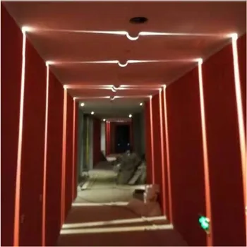 Thrisdar LED Palangės Šviesos RGB Nuotolinio Koridoriaus Durų Rėmo Sconce Lempos 360 Laipsnių Ray Durų Rėmo Linijos Sieniniai Šviestuvai