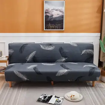 Universalus Armless Sofa Apima Kambarį Elastinga Užvalkalai, Sofos Padengti Ruožas Sofa Rankšluosčių Lankstymo Šiuolaikinės sėdynių užvalkalai
