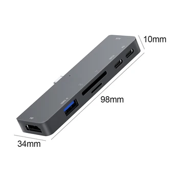 USB 3.1-HDMI Suderinamus Hub 7 in 1 Multi Adapteris, Splitter, skirtą 