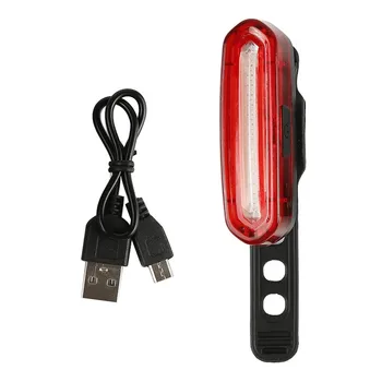 USB Įkrovimo Dviračio Šviesos MTB Dviračių Priekio Atgal Galinis Žibintas Dviračių Saugos Įspėjamoji Lemputė Vandeniui Dviračių galiniai Žibintai Naujausias