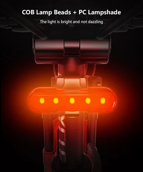 USB Įkrovimo priekinis žibintas Uodega žibintas, Dviračio Šviesos diodų (LED) Dviračių Uodegos Šviesos Galingas Dviratis Galiniai Žibintai dviračio Lempa, DVIRAČIŲ Priedai