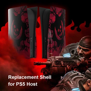 Už PS5 Skydelis Atveju Faceplate Apima Disko Leidimas Pakeitimo Plokštė Atveju Padengti PS5 Žaidimų Konsolės Plokštės Odos Apvalkalas Atveju