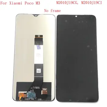 Už Xiaomi Poco M3 Lcd Ekranas Su Touch Stiklas, skaitmeninis keitiklis rėmas Visiškai atsarginės Dalys, M2010J19CG M2010J19CI