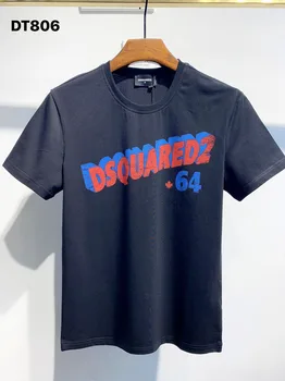 Užjūrio Autentiški 2021 NAUJA, T-Shirt D2 O-Kaklo trišakiai Trumpi rankovėmis Viršūnes DSQ2 Vyrų Drabužiai DT806