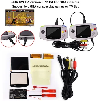 V2 Backlight IPS LCD GBA TV Out Nuorodą Redakcija Už GBA Konsolės | Žaisti Savo GBA TV | Įtraukti Nuorodą Kabelis
