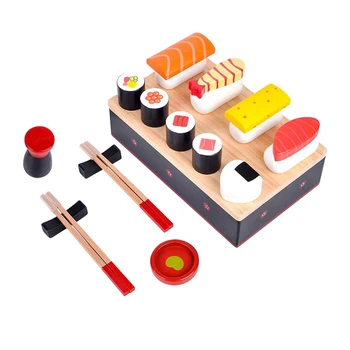 Vaikai Suši Atrankos Pjovimo Maisto Nustatyti Japonų Suši Modelis Apsimesti Žaisti Žaislai