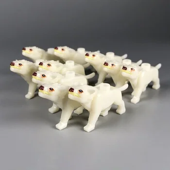 Vienai Gyvūnų Zoologijos sodas Duomenys Žaislas Plytų Vilkas Šviesos Vilkas Blokai Modelis Vaikams mokomieji Žaislai Vaikams
