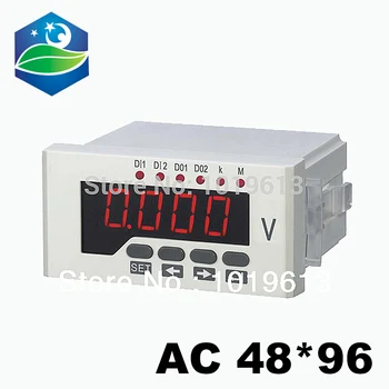 Vienfazis skaitmeninis volitmeter ac voltmeter LED skaitmeninis voltmetras