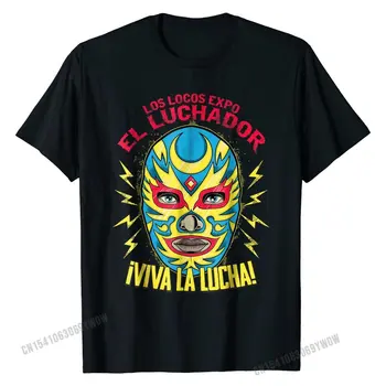 Viva La Lucha, Luchador Lucha Libre Imtynių Gerbėjas marškinėlius Užsakymą Top marškinėliai Madingi Topai Marškinėliai Medvilnės Vyrų Fitneso Stora