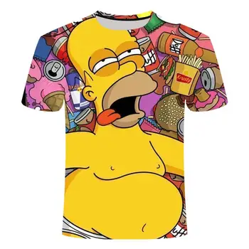 Vyriški 2021 Trumpas Rankovės Anime Harajuku Spausdinti Pavasario Mados vyriški Drabužiai Atspausdintas T-marškinėliai, moteriški marškinėliai, vyriški Grafinis T-shirt