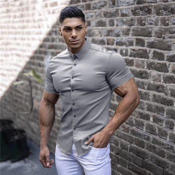 Vyriški individualų mados atsitiktinis trumparankoviai marškinėliai-ultra plonas marškinėliai vyriški prekės fitneso sporto