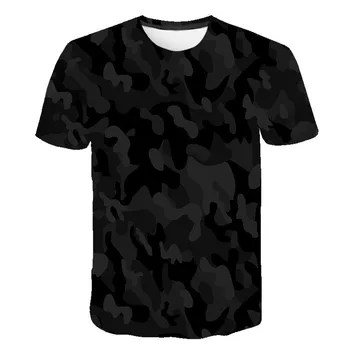 Vyrų ir moterų maskuojanti apranga 3d spausdinimo T-shirt mados kvėpuojantis dydis S-6xl drabužių kelių spalvų