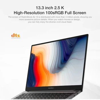 Xiaomi Mi RedmiBook Oro 13.3 Colių Notebook Laptop Intel Core i5-10210Y 8GB LPDDR3 512 GB SSD 2.5 K Nešiojamojo kompiuterio 
