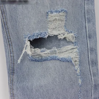 Za Vintage džinsai high waisted džinsai moteris kankina boyfriend džinsai moterims korėjos stiliaus nelaimę jeans mėlyna džinsinio audinio kelnės