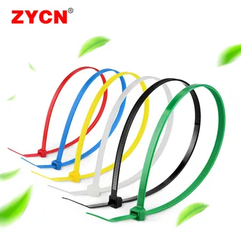 ZYCN 200pcs Savaiminio Fiksavimo Nailono Kabelinių Ryšių 2.7×200 /250MM Plastikiniai Kabelių Vielą Organizatorius Pluoštas Zip 6 Sumaišykite Spalvos Užsegamas Linijos Wrap