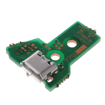 Žaidimų Priedų Pakeitimo USB Įkrovimo lizdas Valdybos JDS-040 PS4 Valdiklis Su 12Pin Flex Kabelis dropshipping