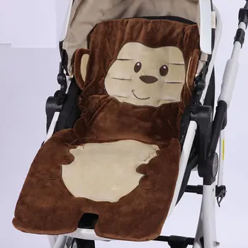 Žiemos Šiltas Baby Sport Pad Mat Cartoon Automobilių Sėdynės Pagalvėlės Vežimėlį Atveju Įterpti Vežimėlio Čiužinio Įdėklas Patogus Padas Kūdikių