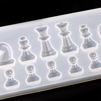1 Komplektas Skaidrus Silikono Pelėsių, kad Tarptautinės Šachmatų 