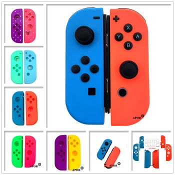 1 Pora Nintendo Jungiklis NR Džiaugsmo Con Valdytojas Būsto Shell Atveju Mėlyna Raudona Dangtelis Jungiklio Rankena su Lukštais, Pilnas Komplektas Mygtuką