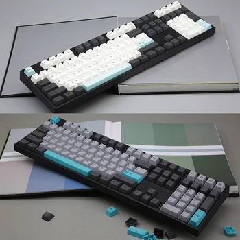 1 set/108keys PBT Mechaninė klaviatūra keycap šiluminės sublimacijos pikselių laiko žaidimas ir Lu Enwen vyšnių MX jungiklis