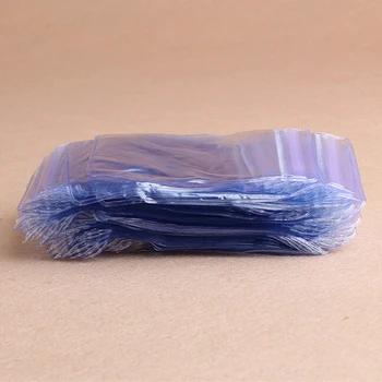 100 Vnt./daug Aišku, PVC Plastikinės Monetos Maišelį Atveju Sandėliavimo Aplankai Vokai Antspaudas Plastiko Saugojimo Maišeliai, dovanų paketą Naujas