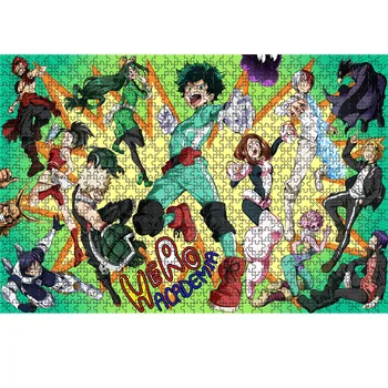 1000 Gabalas Anime Mano Herojus Akademinės Bendruomenės Pjūklelis Dėlionės Mediniai Galvosūkiai Suaugusiems Vaikams Švietimo Žaislai, Dovanos