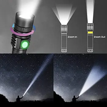 10000Lums LED Žibintuvėlis Itin Galingas USB linterna led žibintuvėlis T6/L2/V6 lemputė karoliukai lanterna Galia Patarimas Dviračių Šviesos Naudojimo 18650