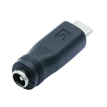 100vnt/daug 5.5 x 2.1 mm Female jack Tipo-C USB 3.1 Male Plug Tiesiai 5521 DC Maitinimo Adapteris Jungties Didmeniniams