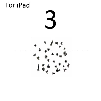 10vnt/daug Varžtai iPad 4 5 6 Oro Oro 2 Mini 1 2 3 Pilnas Komplektas, Varžtai Su galinės Durys, Lcd Ekrano Apačioje Dokas Varžtas