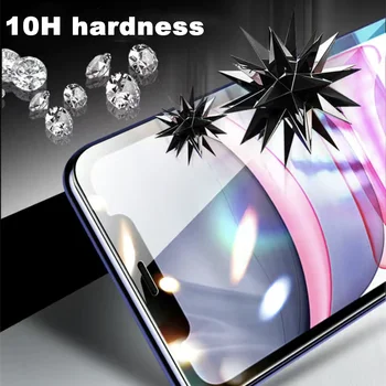 12D Iphone Sprogimo Įrodymas, Anti-pirštų Atspaudų iPhone 6 7 8 plius XR X XS stiklo pilnas draudimas 