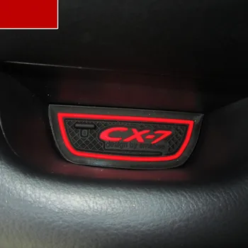 16pcs/nustatyti Mazda CX-7 CX7 CX 7 Durų Plyšį Pad Mat 3D Guminis Kilimėlis, Interjero Taurės, Pagalvėlės formos Griovelio, Mat Lnterior Anti Slip Automobilių Stilius