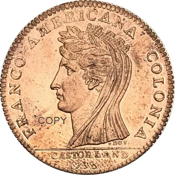 1796 Jungtinės amerikos valstijos Pusę Dolerio, Raudona, Vario kolekcionuojamų Kopijuoti Monetos