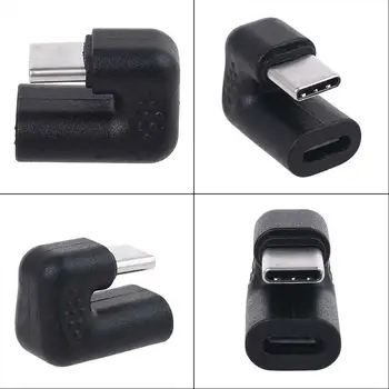 180 Laipsnių stačiu Kampu USB 3.1 C Tipo Vyrų ir Moterų USB-C Konverteris Adapteris, skirtas išmanusis Telefonas 