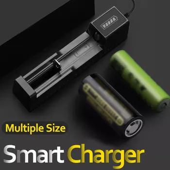 18650 Baterija, Kroviklis su USB, Baterija, Adapteris LED Smart Chargering už Įkraunamas Akumuliatorius Li-ion 18650 26650 14500