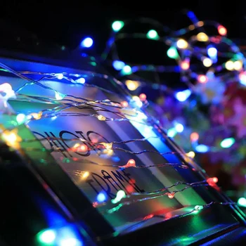 1M/2M 10/20 led šviesos Vario Viela, LED String žibintai Atostogų apšvietimo Pasakų Girliandą Kalėdų Eglutė Vestuves Apdaila