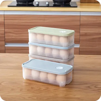 1Pc Kiaušinių Laikymo Dėžutė Plastiko Šaldytuvas Maisto Kiaušiniai Konteinerių Plokštelės Laikiklį Namų Virtuvės Reikmenys Organizatorius для кухни virtuvė