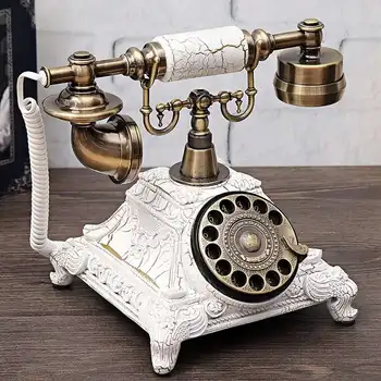 1pc Naujovė Retro Telefono Miniatiūrinės Statulėlės Vintage Telefono Namo Apdaila, Gyvenamasis Kambarys, Kavinė Namų Puošybai