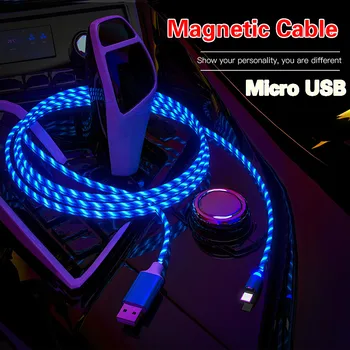 2.4 Micro USB Magnetinio Kabelis USB Magnetinis Įkroviklis, Micro Kabelis 